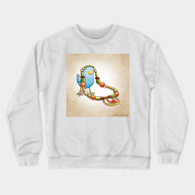 Fashion Bird - Necklace Crewneck Sweatshirt by JadedSketch